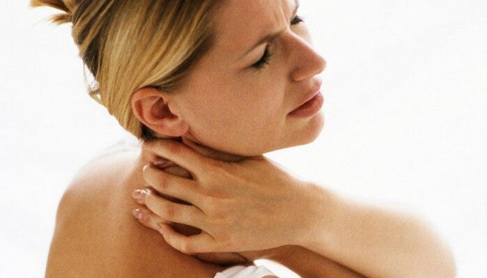 Neck pain due to osteochondrosis
