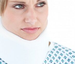 Neck corset for osteochondrosis treatment